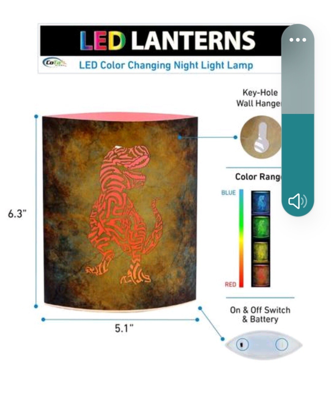 T-Rex LED Lantern