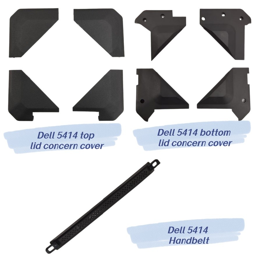Replacement Dell Lattitude 5414 Rugged Top Bottom Lip concern cover and handbelt