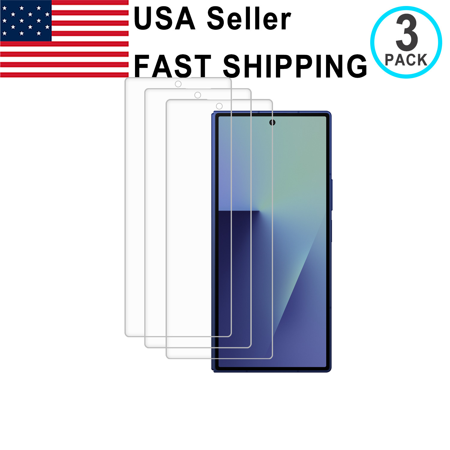 3PK Hydrogel Film Screen Protector For Samsung Z Flip 6 7 7FE Z Fold 6 7 8