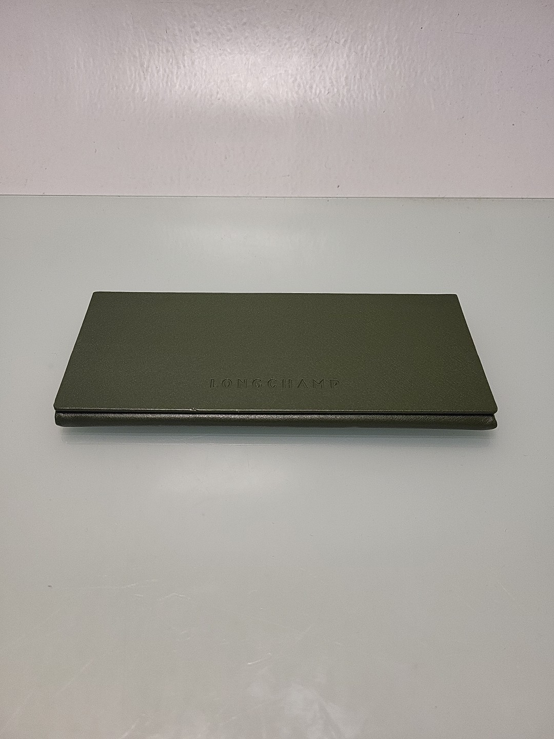 Longchamp Green Folding Semi-hard Glasses Case