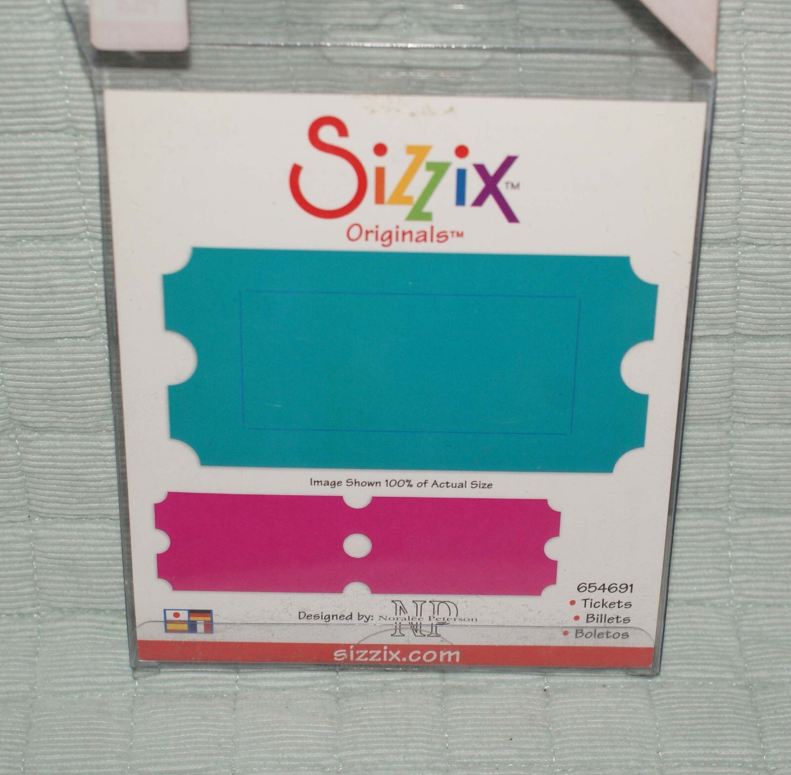 Sizzix Tickets  354691 Red Die Cuts Fast Shipping Craft