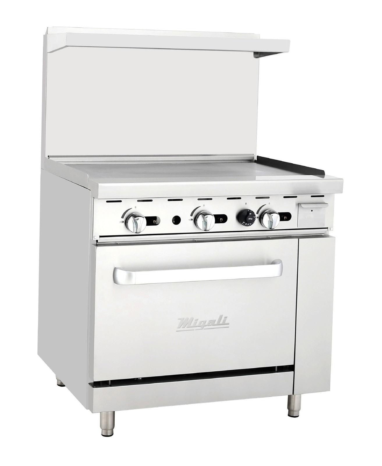 Migali C-RO-36G 36" Griddle Top with Oven Liquid Propane
