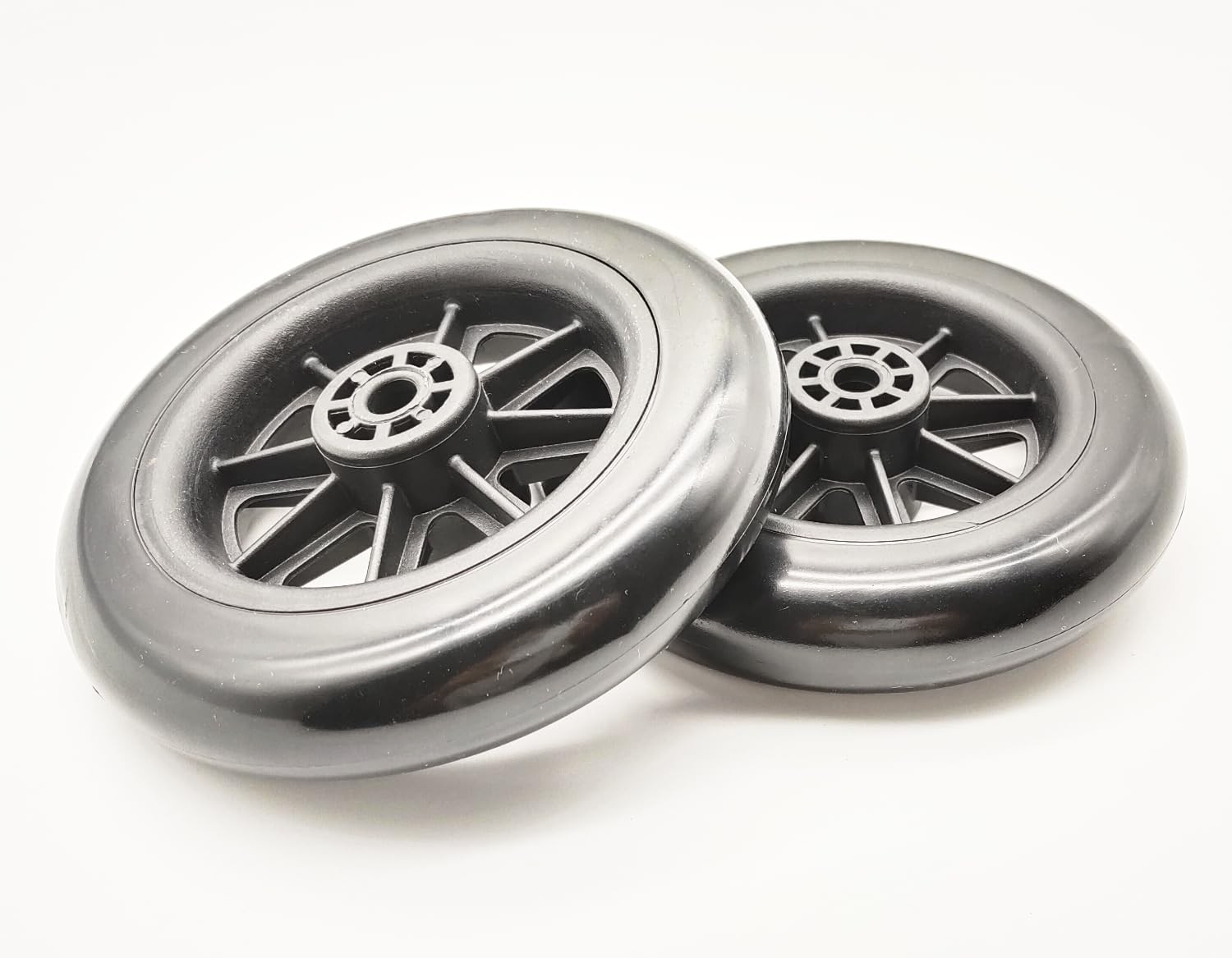 Universal Walker replacement wheels,5”Caster Wheels,Axle 5 inches, Black