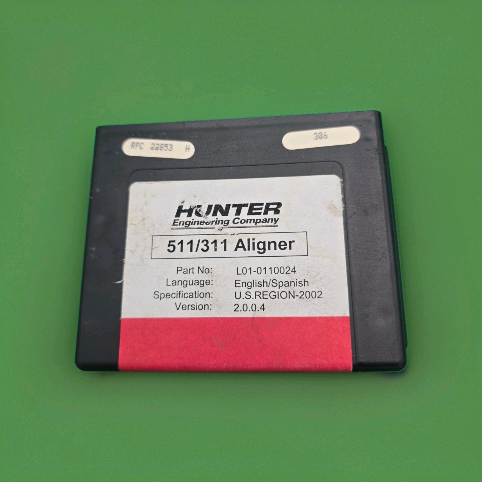Hunter 511/311 Aligner Software Cartridge L01-0110024 Version 2.0.0.4 Legacy