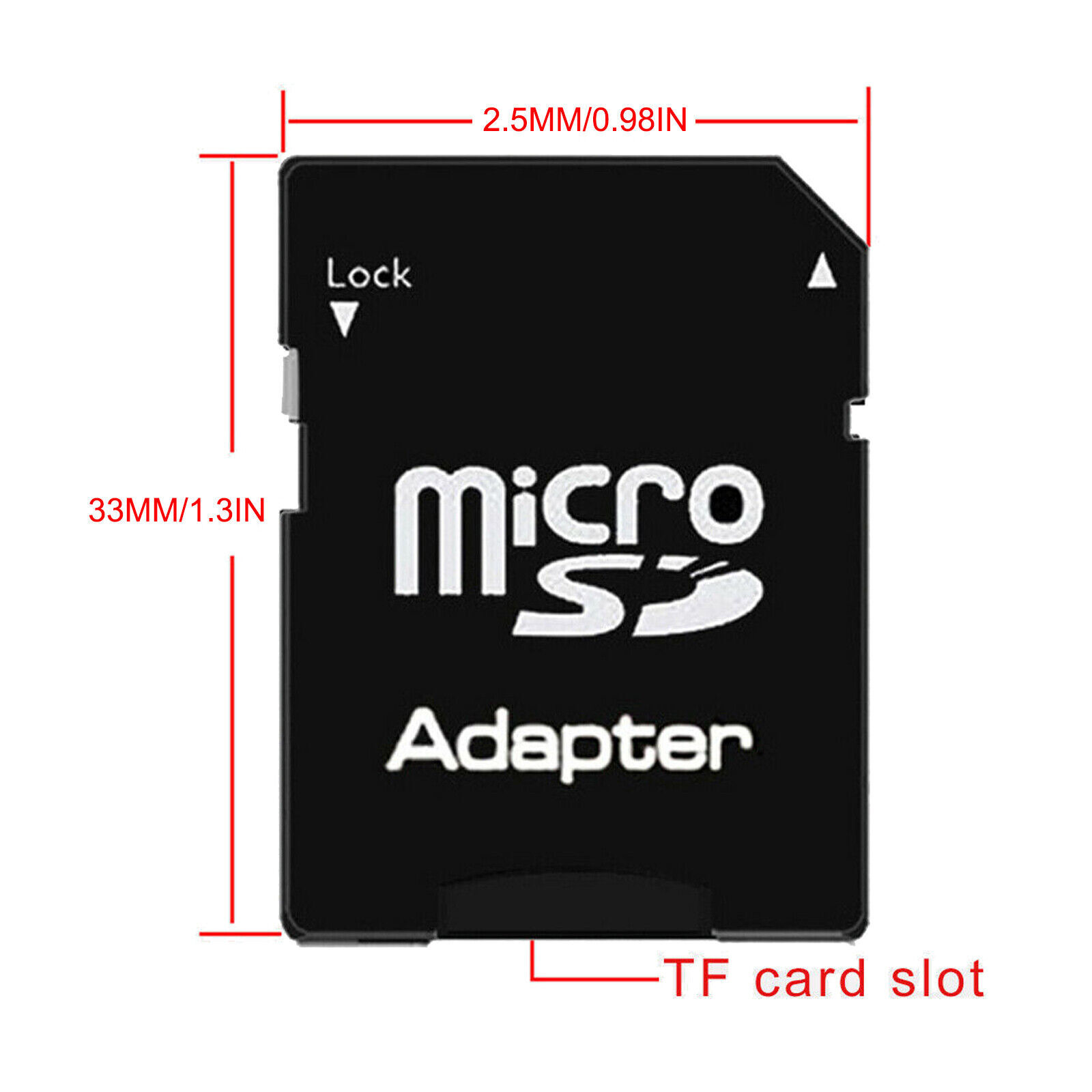 Micro SD Adapter or TransFlash TF To SD HC SDHC Memory Card Adapter Reader Lot