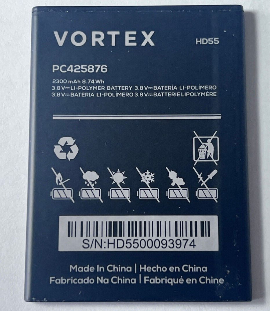 OEM PC425876 2300mAh 3.8V Li-ion Battery Replacement VORTEX HD55 / HD55 Pro C24