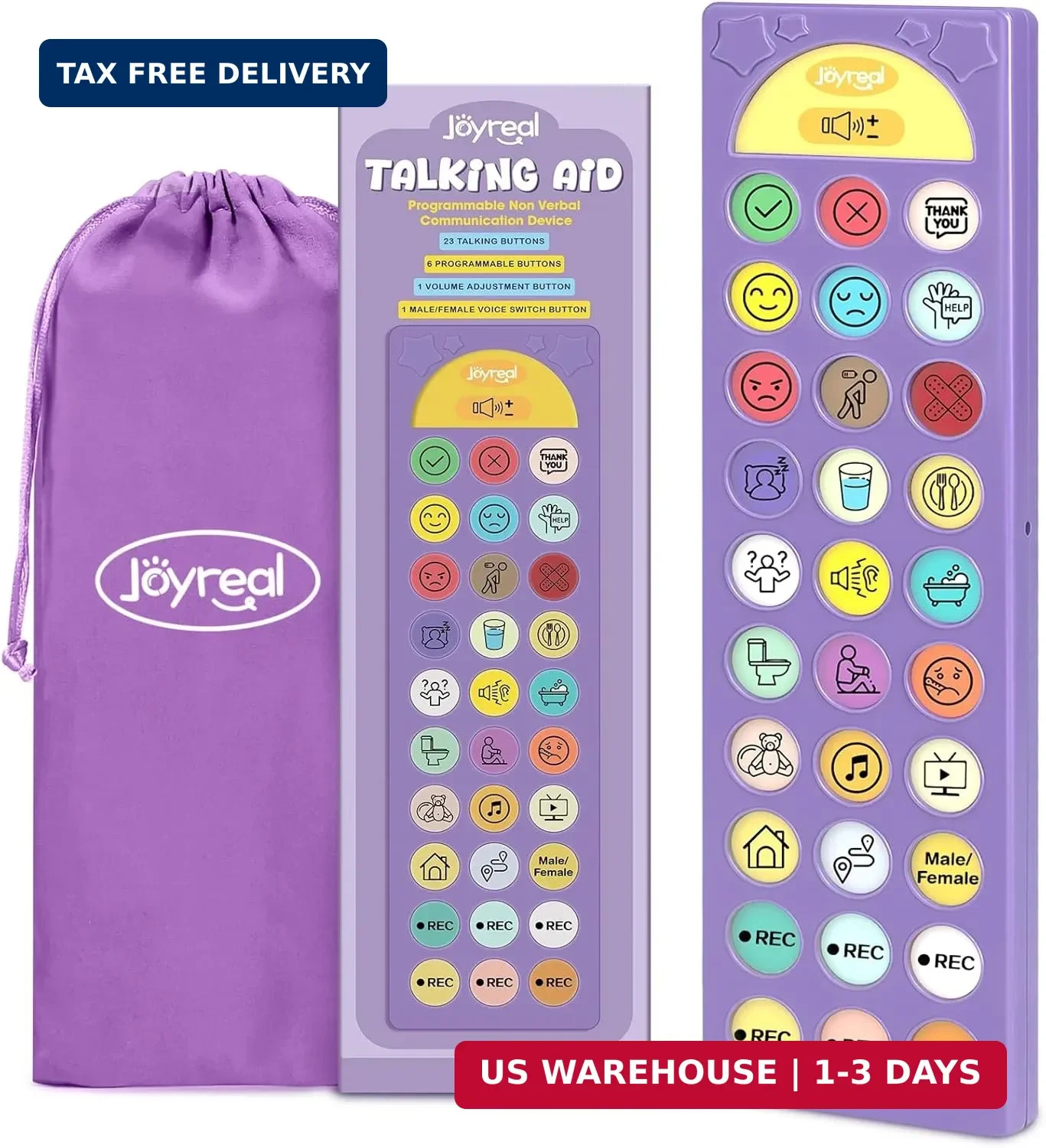 AAC Device for Autism, Joyreal Non Verbal Communication Tools for Speech Therapy