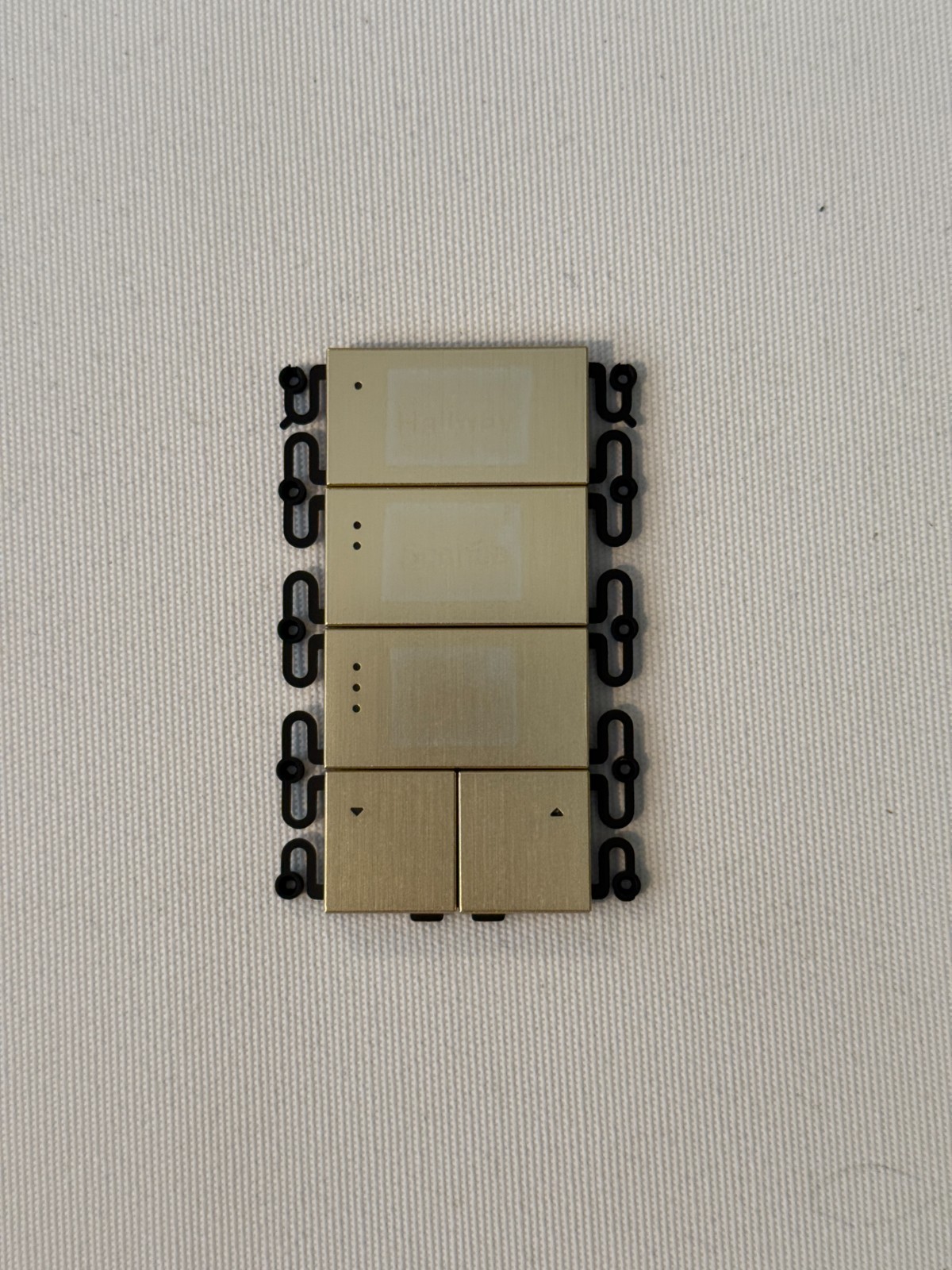 Savant WFB Ascend Button Kit (Brushed Brass) Multiple Configurations