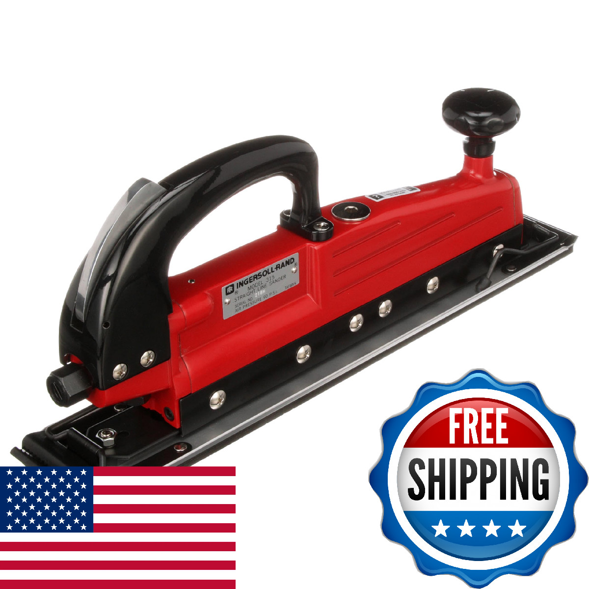 Ingersoll Rand 315 Straight-Line Air Sander, 2.75" x 17.5" Pad, 3,000 spm
