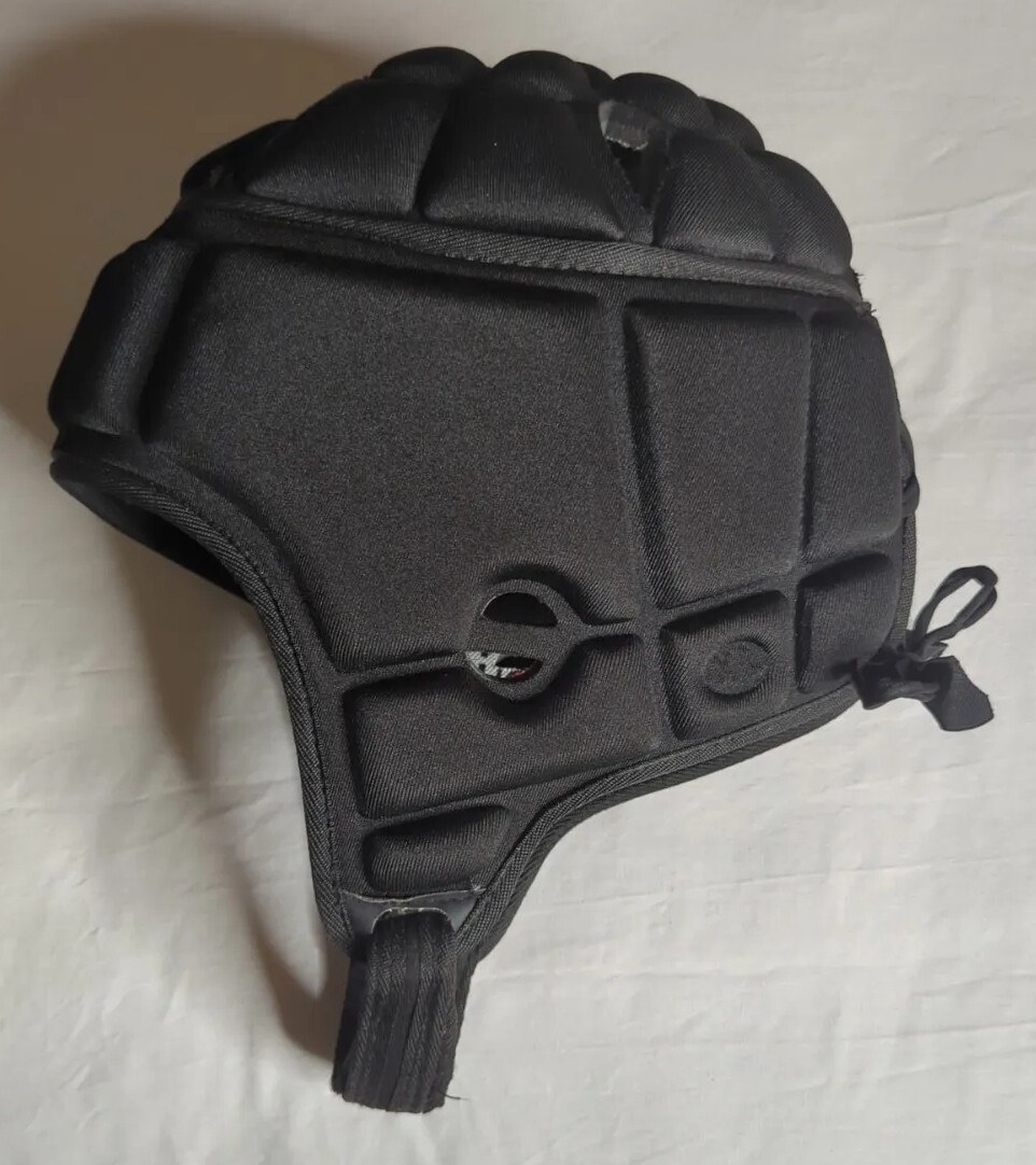 D4 Game Breaker Padded Head Protection Solid Black Size XL