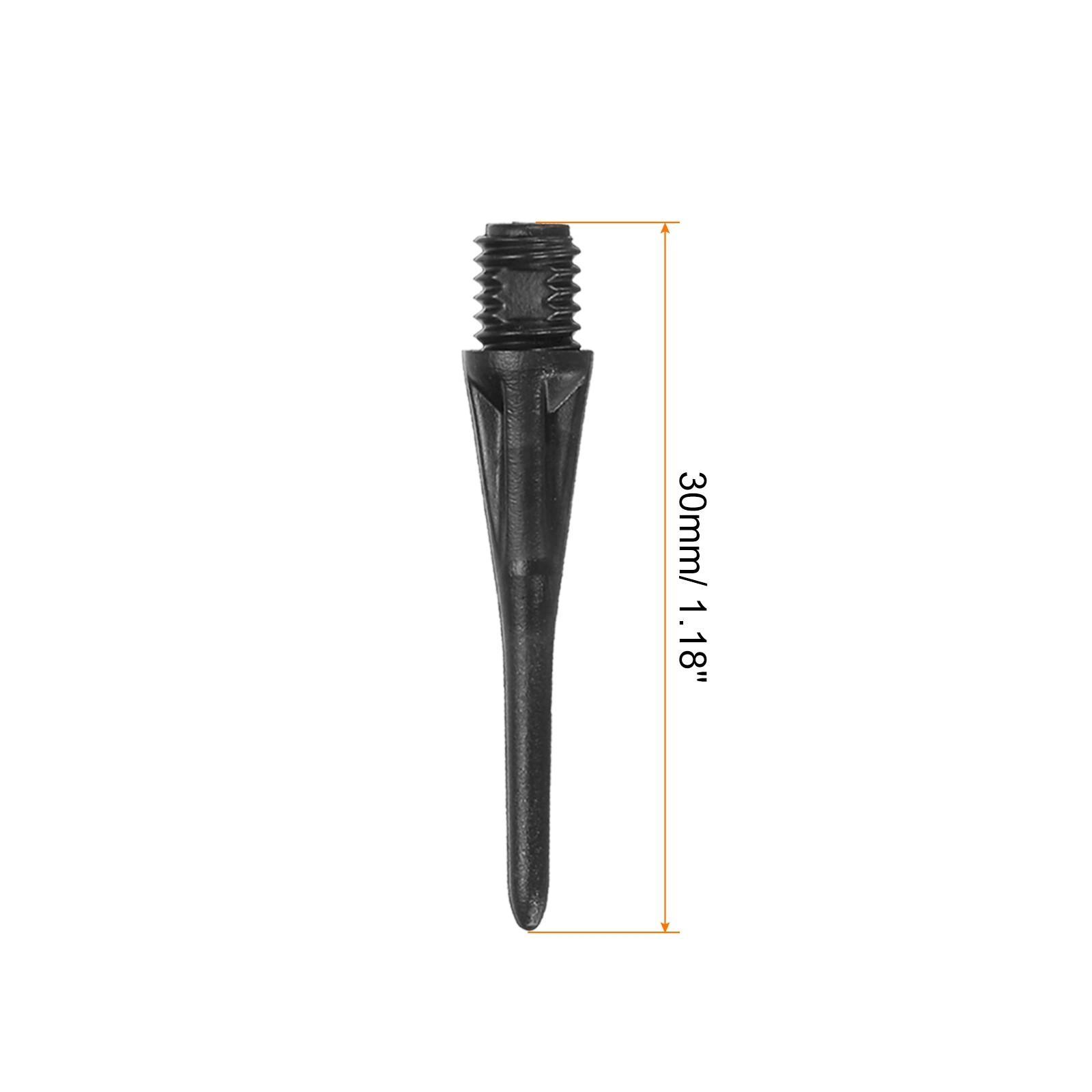 Plastic Dart Tips, 120 Pack 2BA Thread Soft Dart Tips Plastic Tip, Black