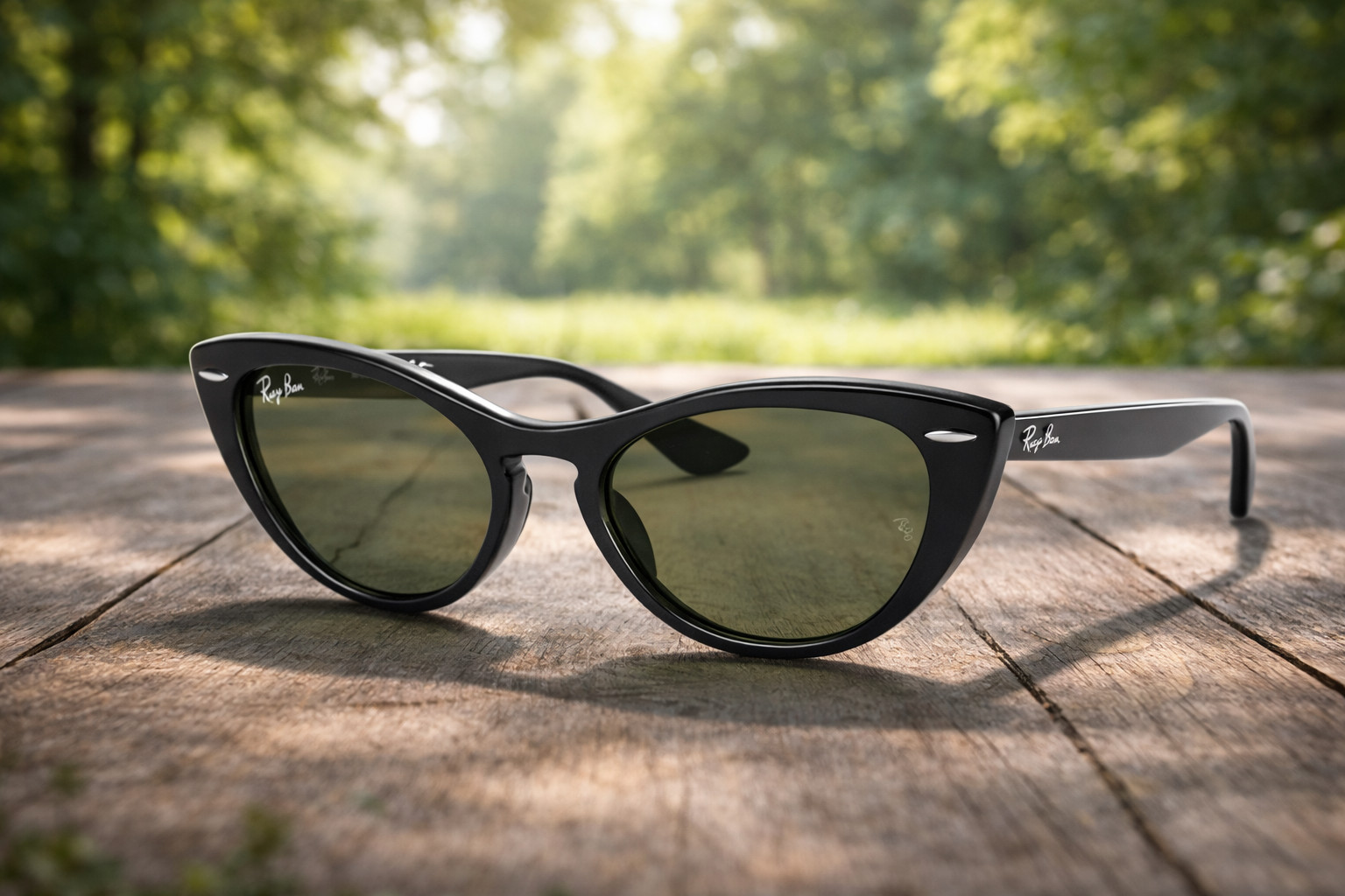 Ray-Ban NINA Cat Eye Sunglasses RB 4314 601/71 Black Frames