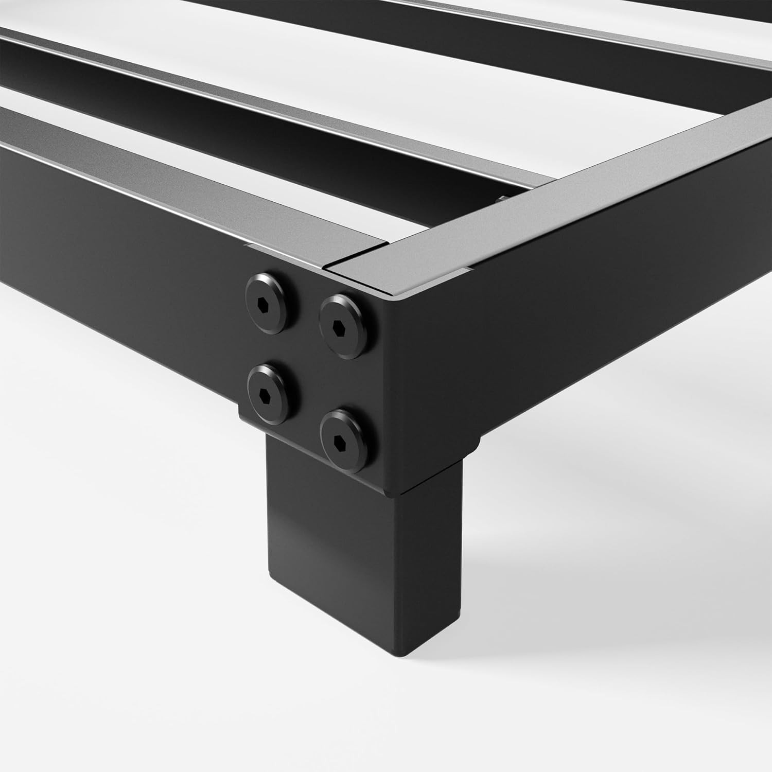 4 Inch Full Size Bed Frame Heavy Duty Metal Platform Low Bed Frame Full No Box