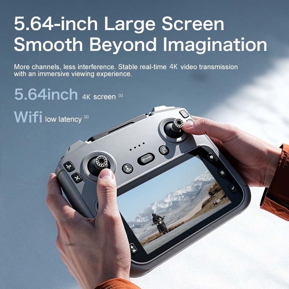 GT50 Foldable Drone with Obstacle Avoidance, RC Quadcopter with Dual Camera,