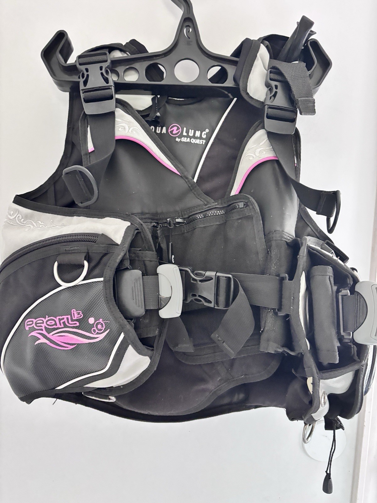 Aqua Lung By Seaquest Pearl i3 XS Scuba Diving Vest Adjustable Straps Knife