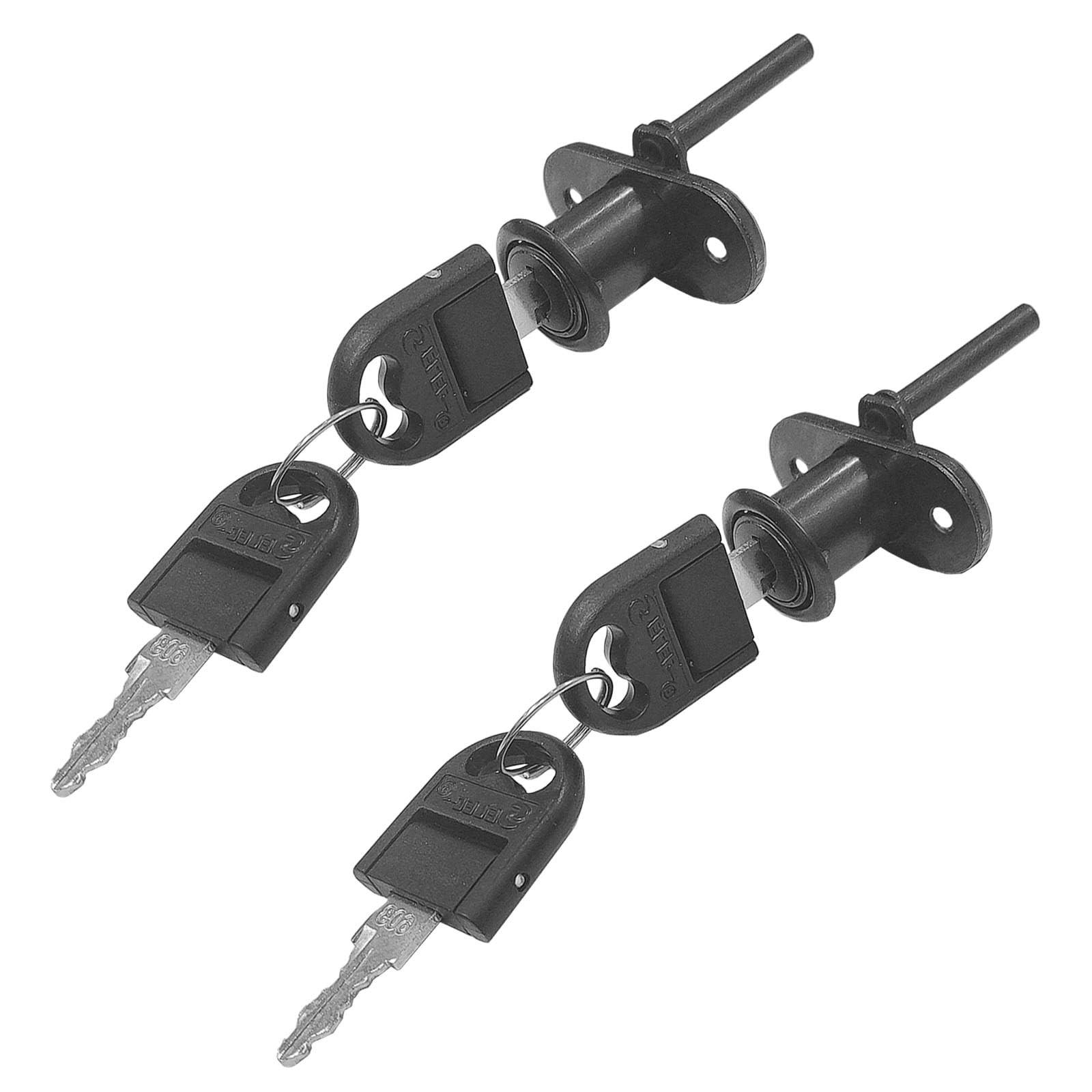 2 PCS Keyed Different Zinc Alloy Desk Drawer Locks Replacement Cabinet Lock