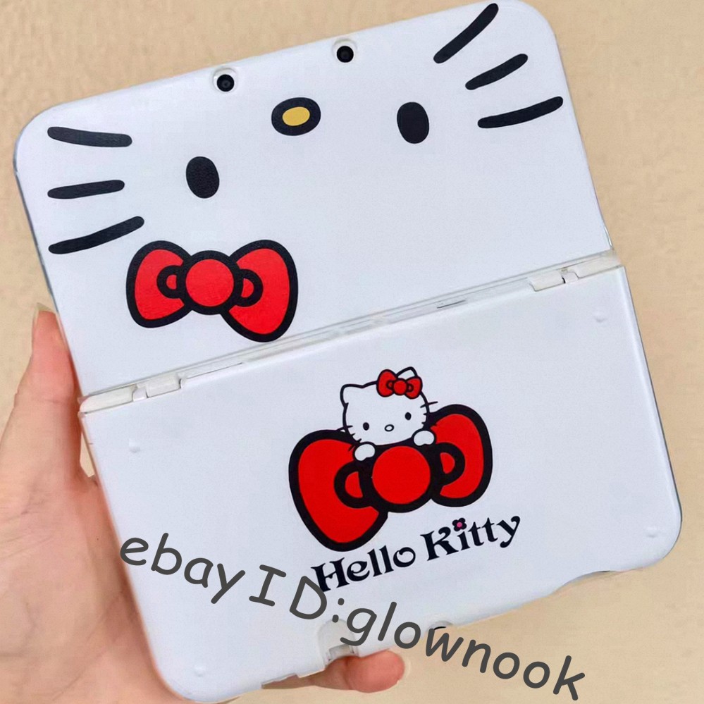 Hot Sanrio Hello Kitty Red Bow Case Shell cover Faceplate for New Nintendo serie
