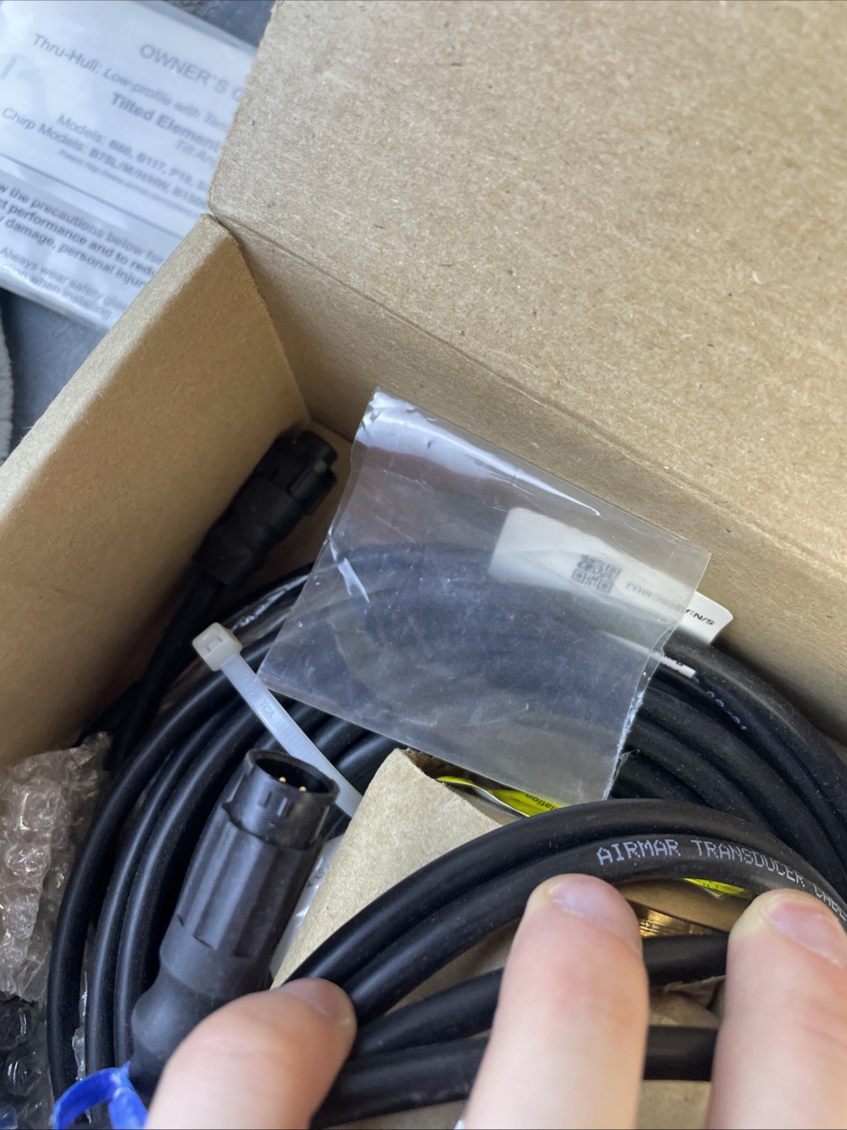 Garmin B60 Bronze Tilted Element 20° Through Hull Transducer Blue 8 Pin