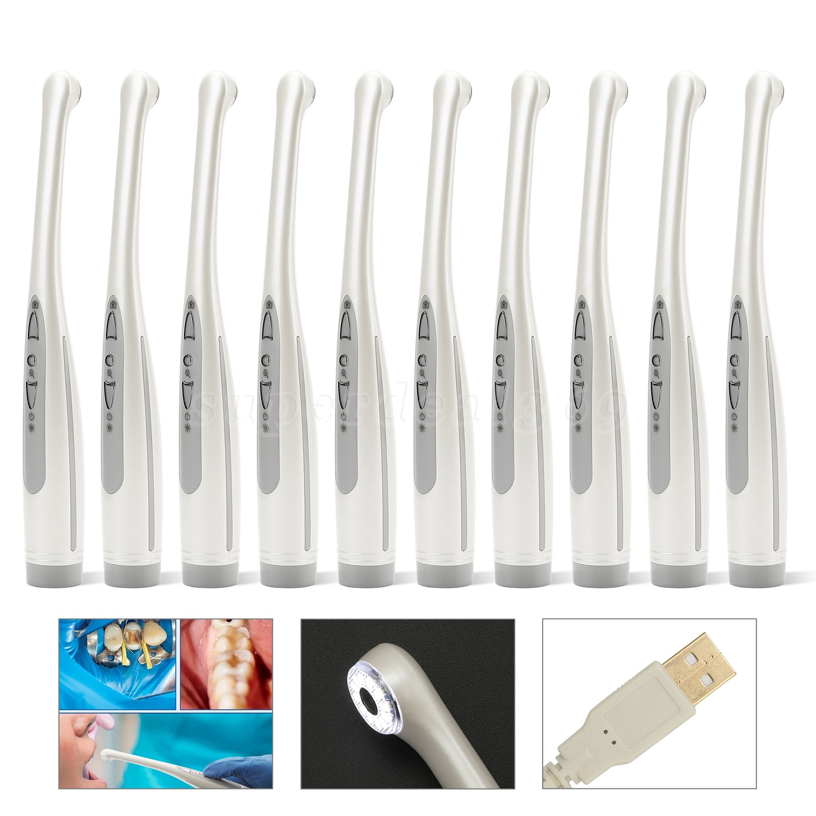 1-10* USB TYPE DENTAL INTRAORAL CAMERA 2.0 MEGA PIXELS 1/3 CMOS MD1080 12Pcs LED