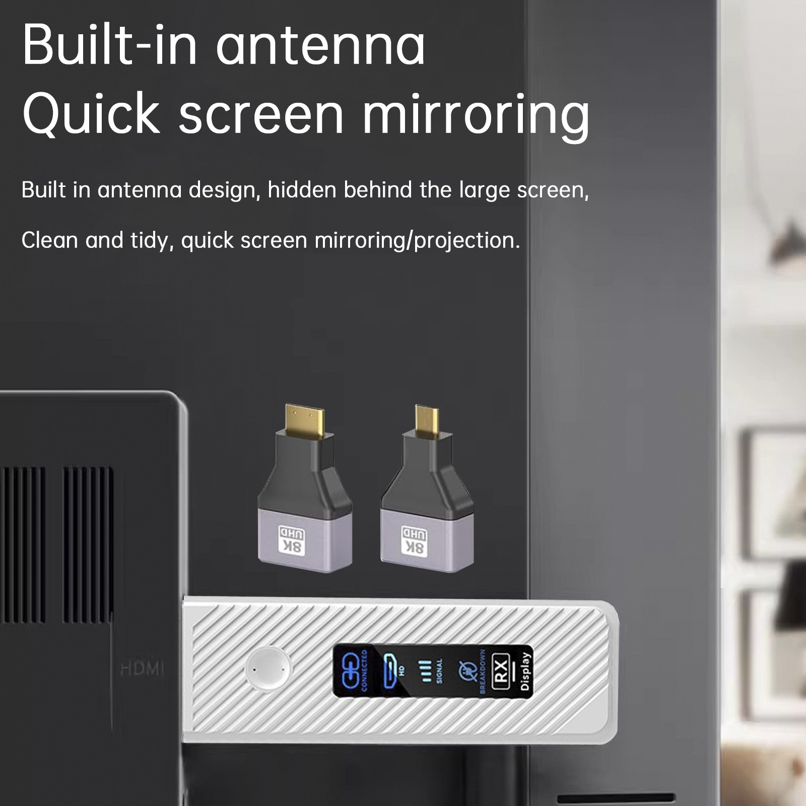 HDMI Wireless Screen Projector 1080P 50M Video Transmitter Receiver Micro Mini