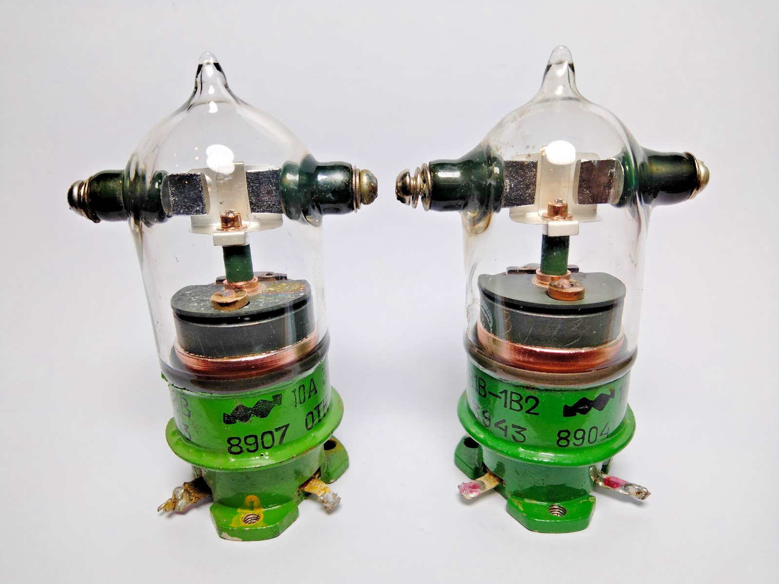 USED V1V-1V/ В1В-1В, 2 pcs High Power Vacuum Relay Switch SPST 10A 3kV