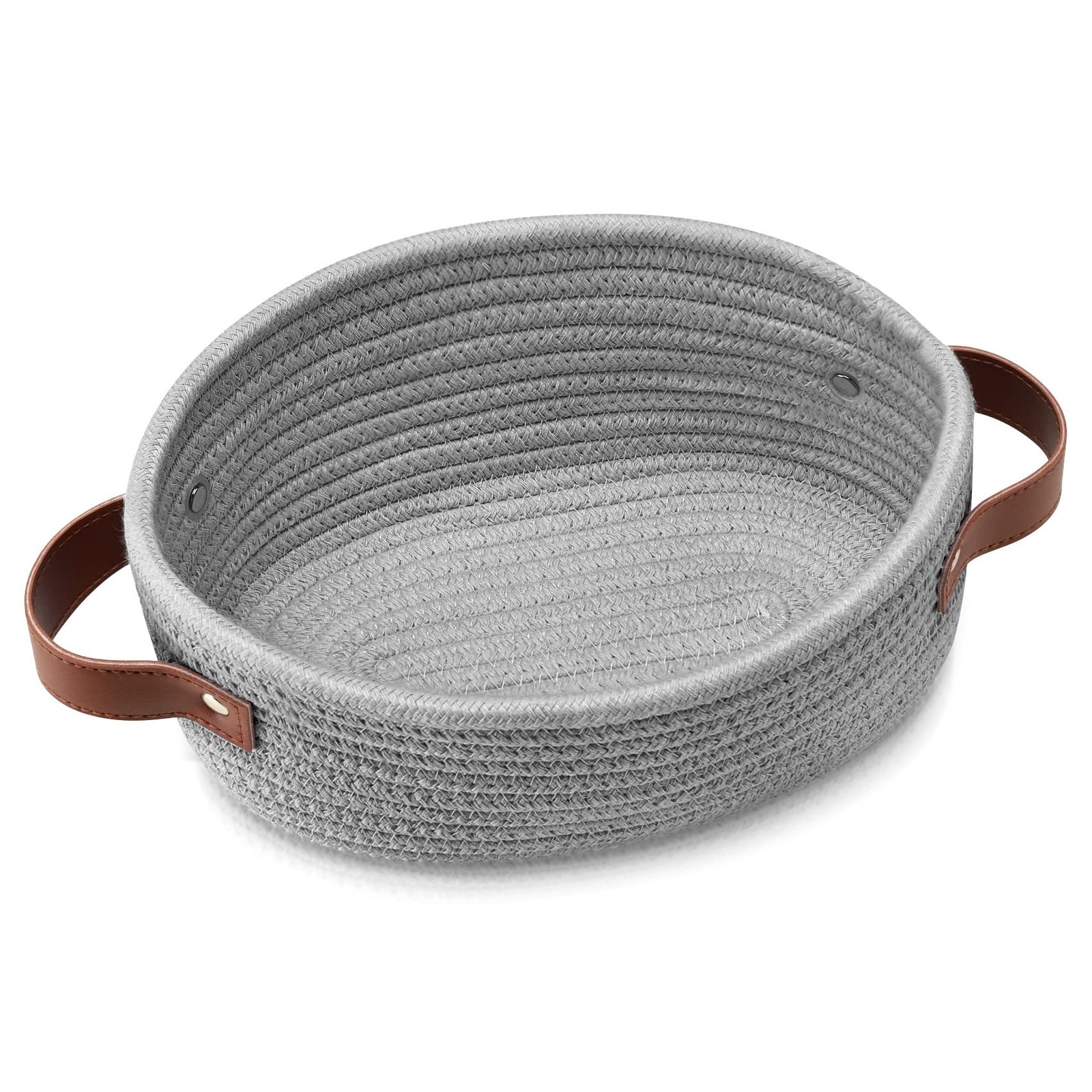 ABenkle Small Woven Basket, Mini Cotton Rope Storage Baskets, Tiny Easter Bas...