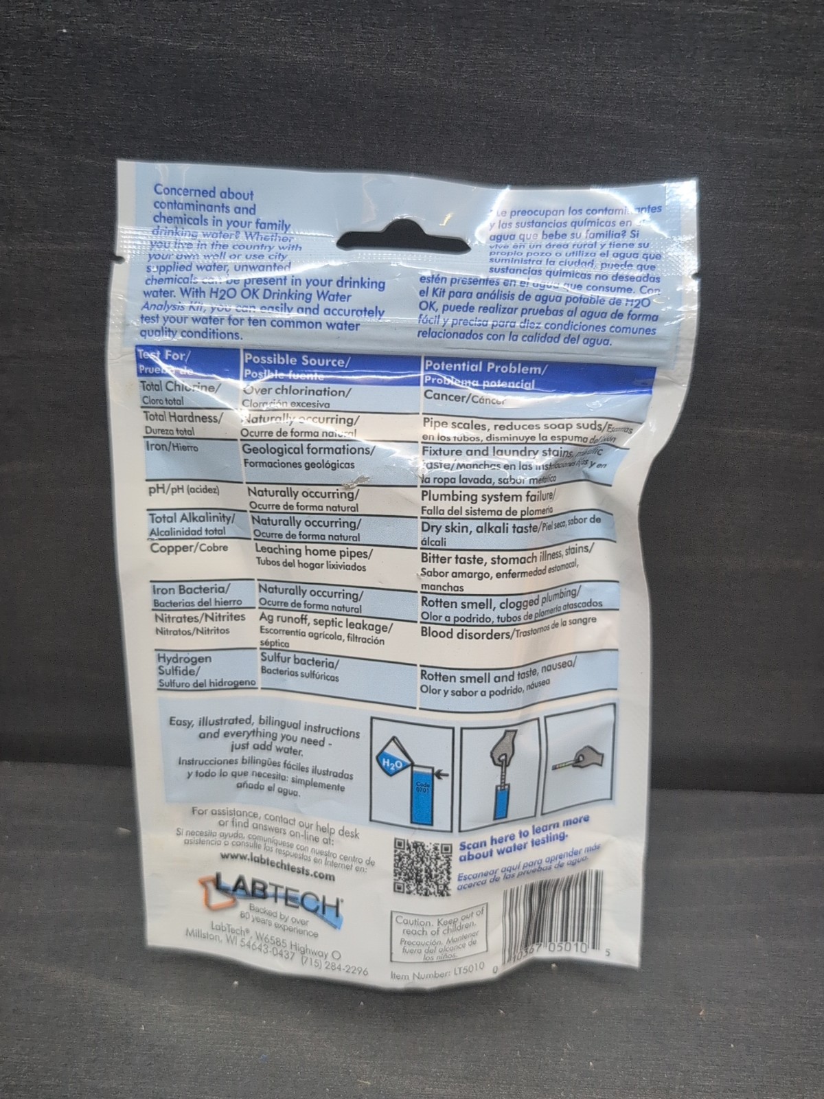 LabTech H2O OK Plus Complete Water Analysis Testing Kit 0150 LT5015
