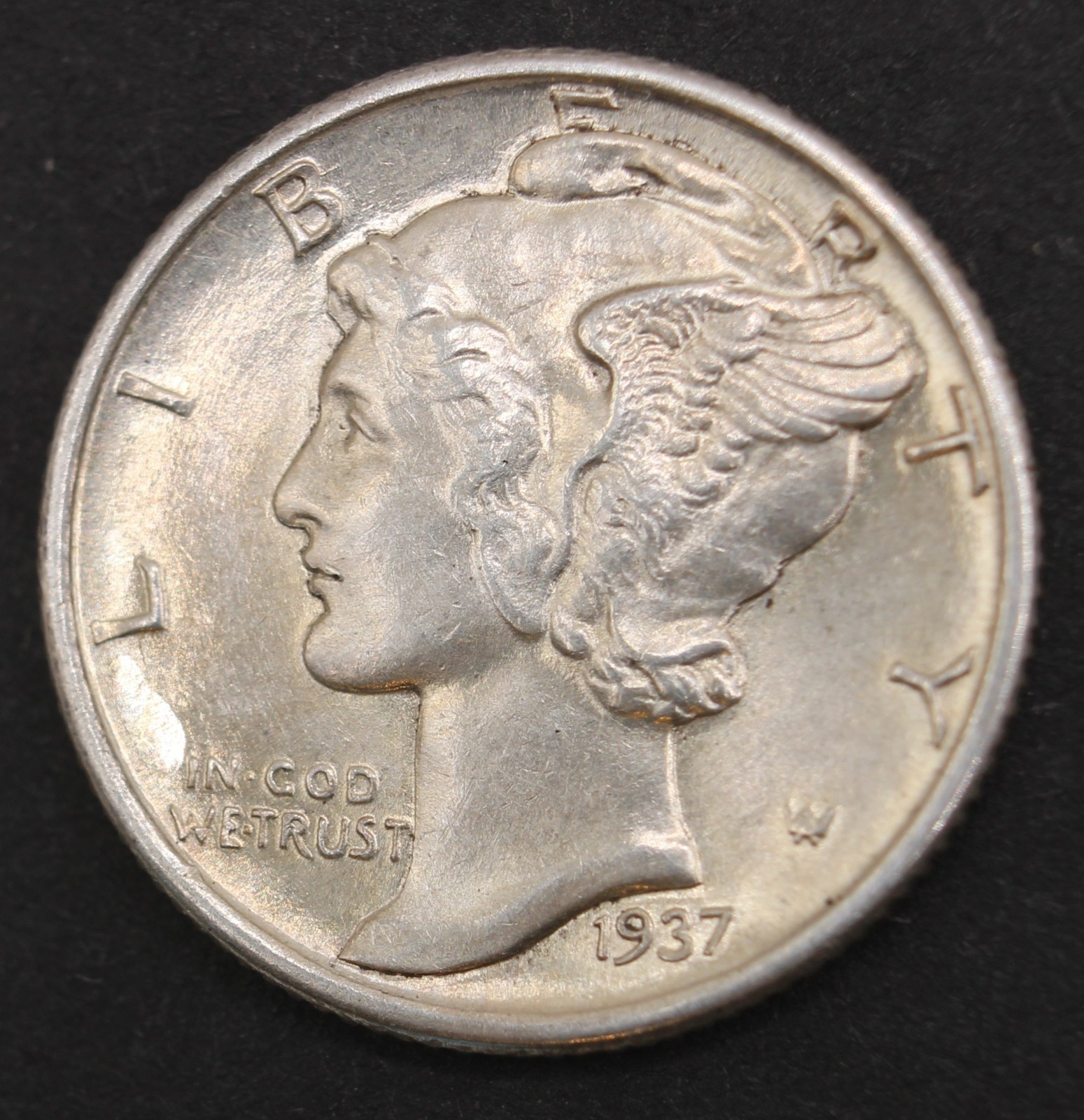 1937 mercury dime- Choice Gem Bu- SMH693