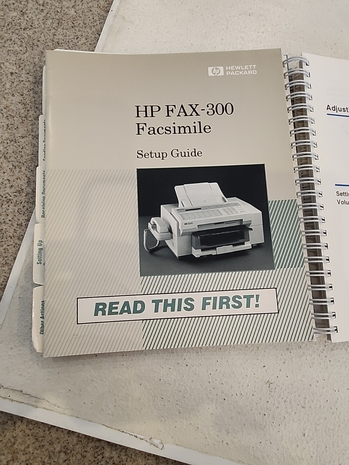 HP FAX-300 Facsimile Machine Reference Manual & Setup Guide - MANUALS ONLY 1991