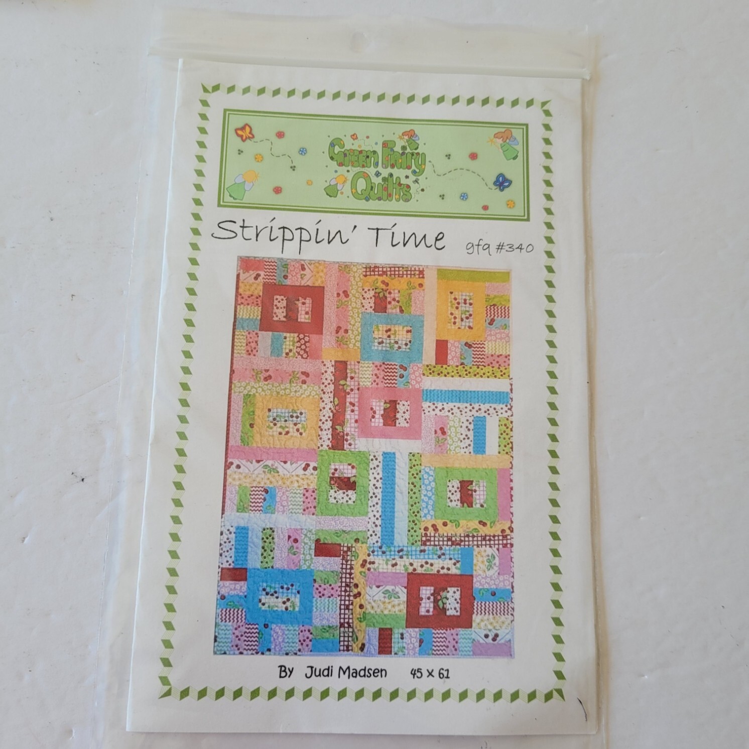 Strippin' Time Quilt Pattern By Judi Madsen GFA #340 Green Fairy Quilts