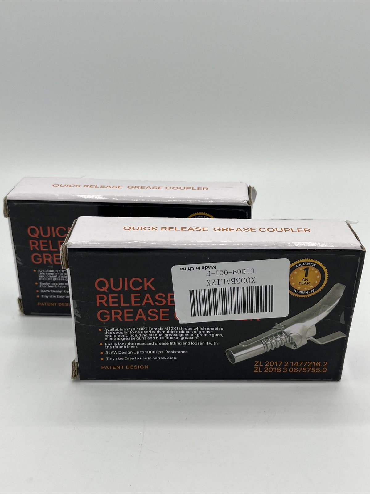 Lot Of 2 Quick Release Grease Coupler . New Free Ship