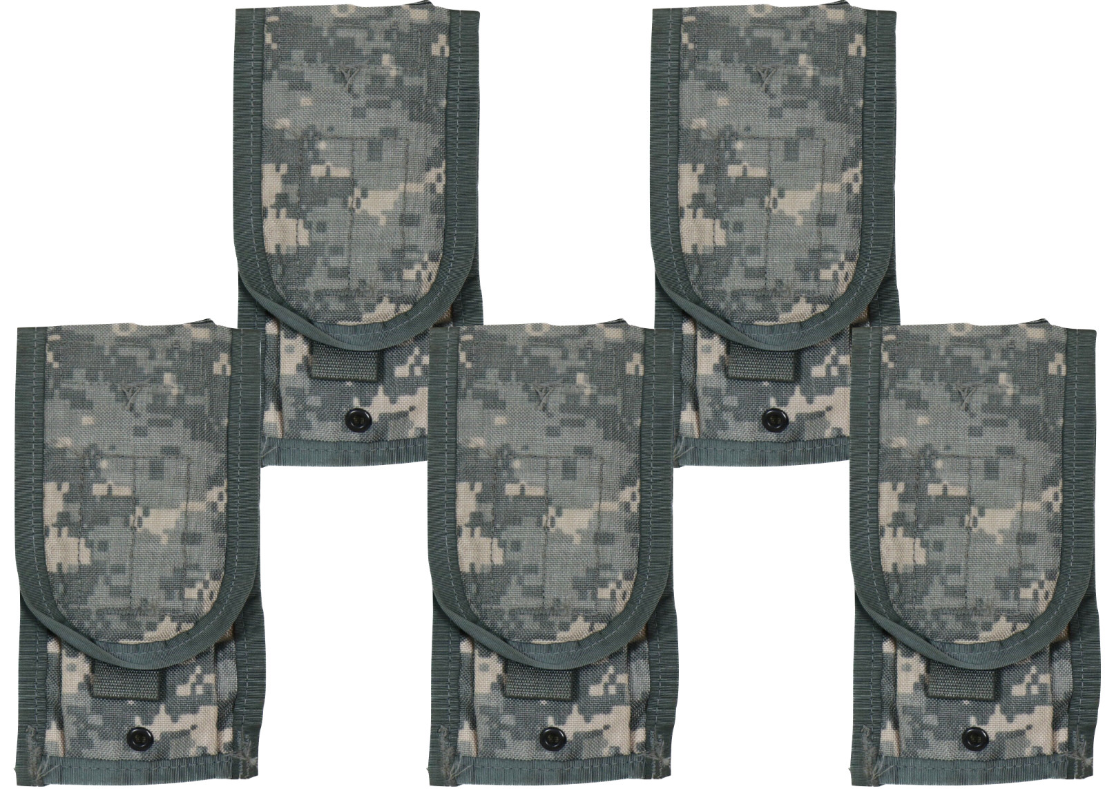 5 US Army Molle II Mag Double Pouch ACU UCP Digital Military Ammo Magazine