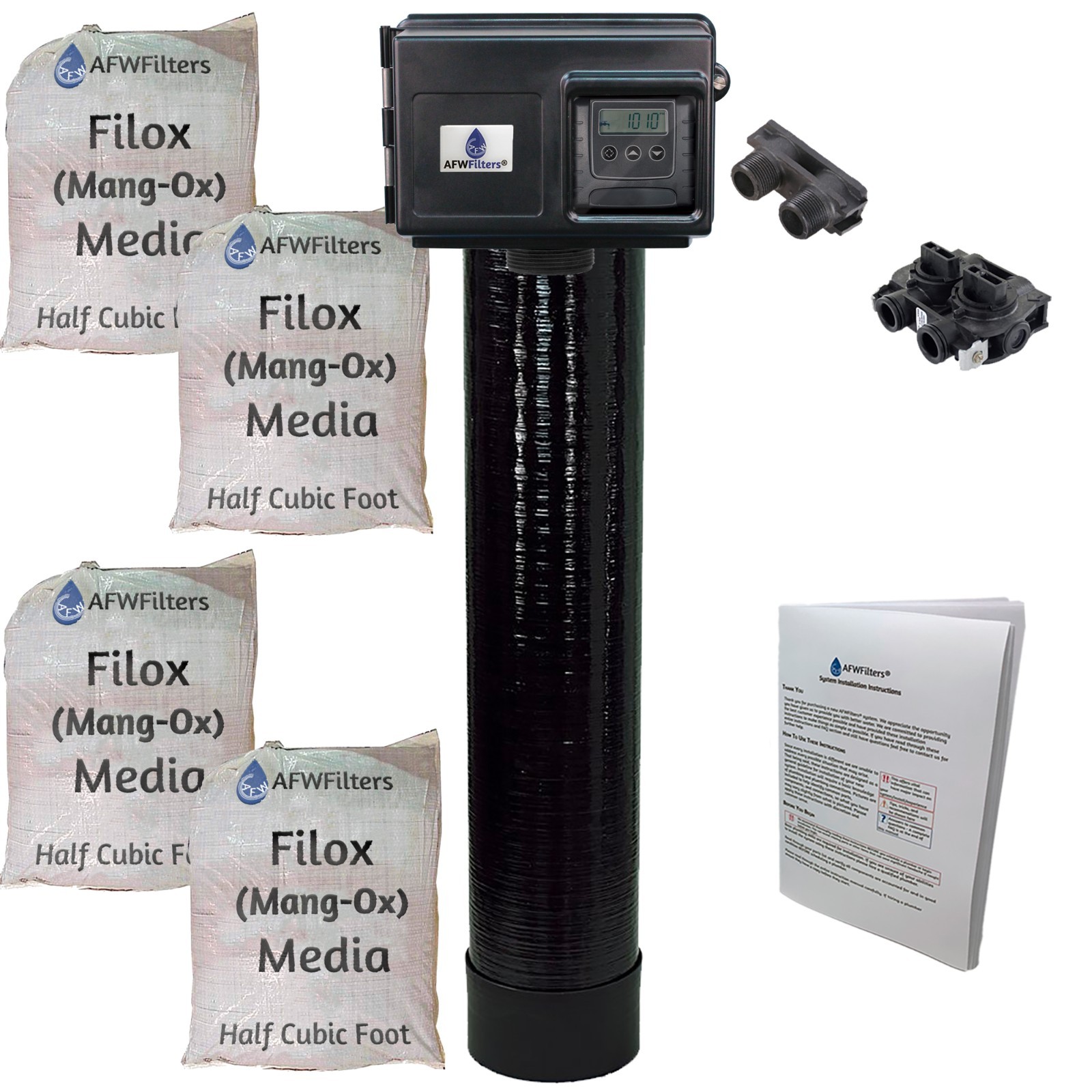 FLX20-25SXT Filox 20 System, iron and sulfur filter high flow Black