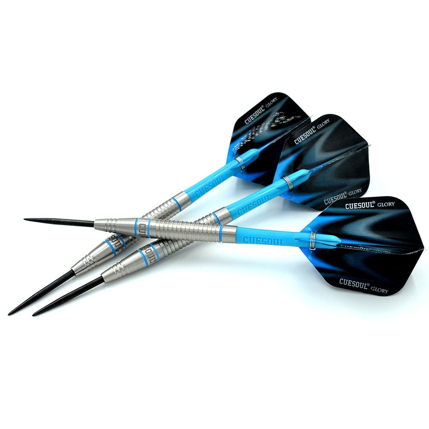 CUESOUL Professional Tungsten Steel Tip Dart Set 85% Tungsten 22g/24g/26g-Glo...