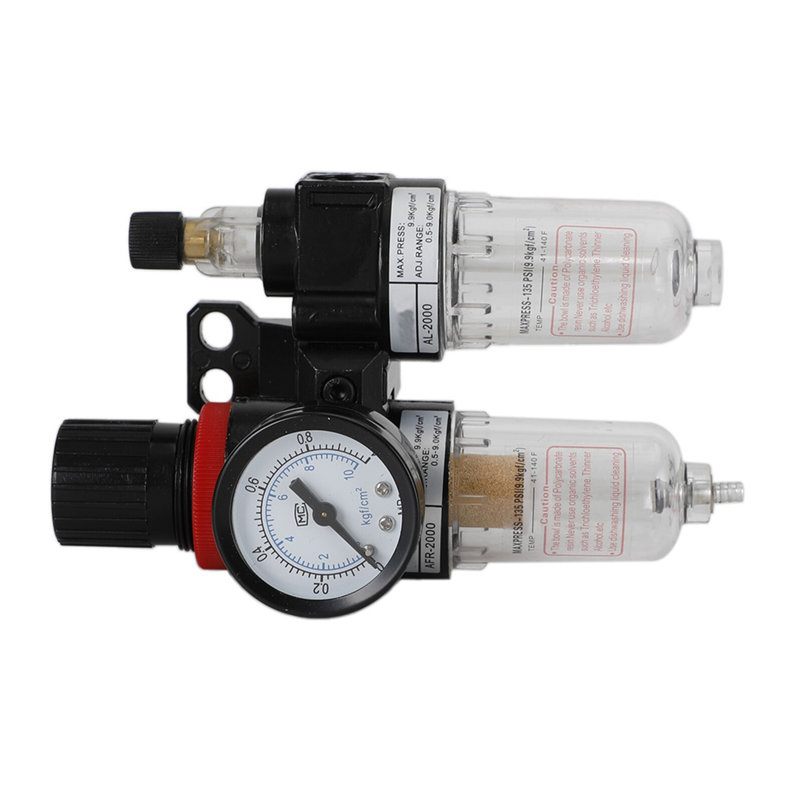 AFC-2000 Pneumatic Air Compressor FilterRegulator Moisture Trap Pressure Gauge B