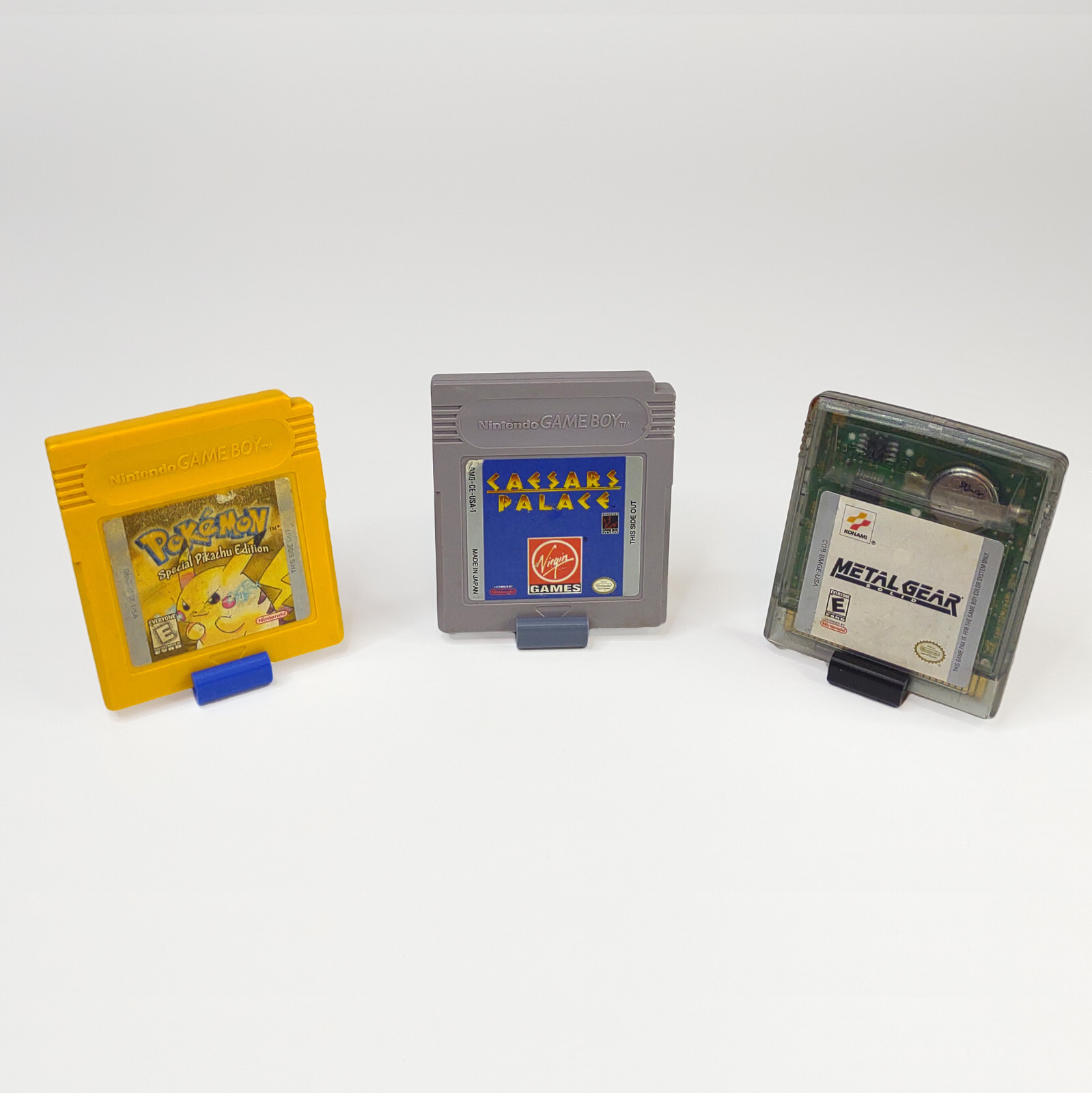 Game Boy & Game Boy Color GB GBC Game Cartridge Display Holder Showcase 3 Pack