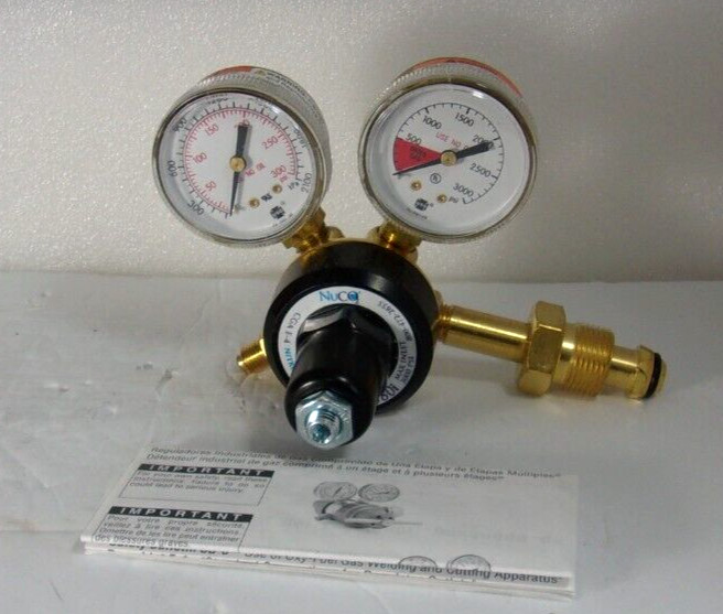 NUCO2 CGA E-4 , 201-100-580i  3000PSI Regulator Gauge  , New