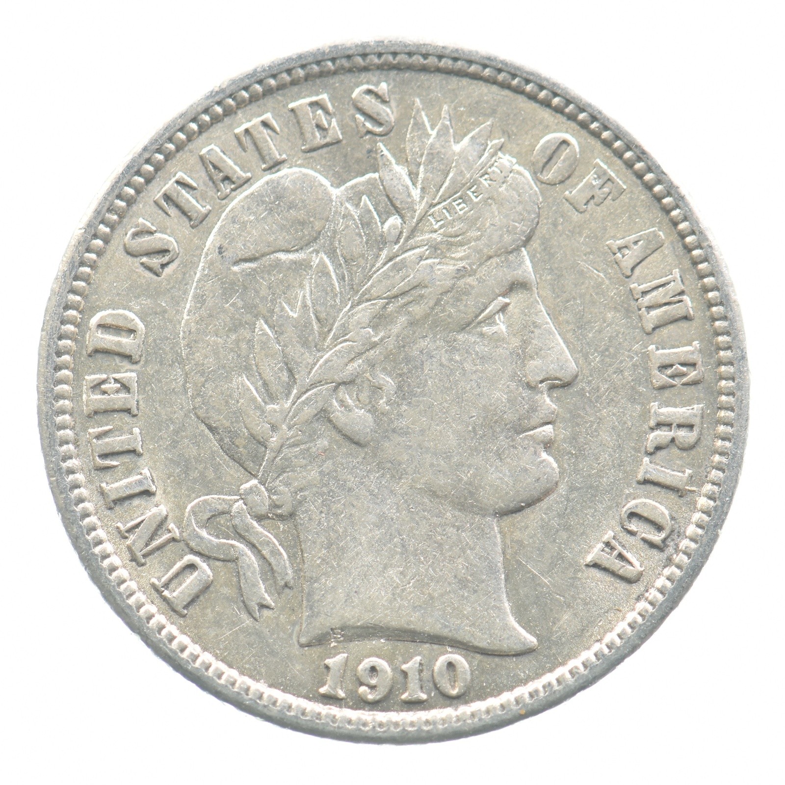 1910 Barber Dime *0264