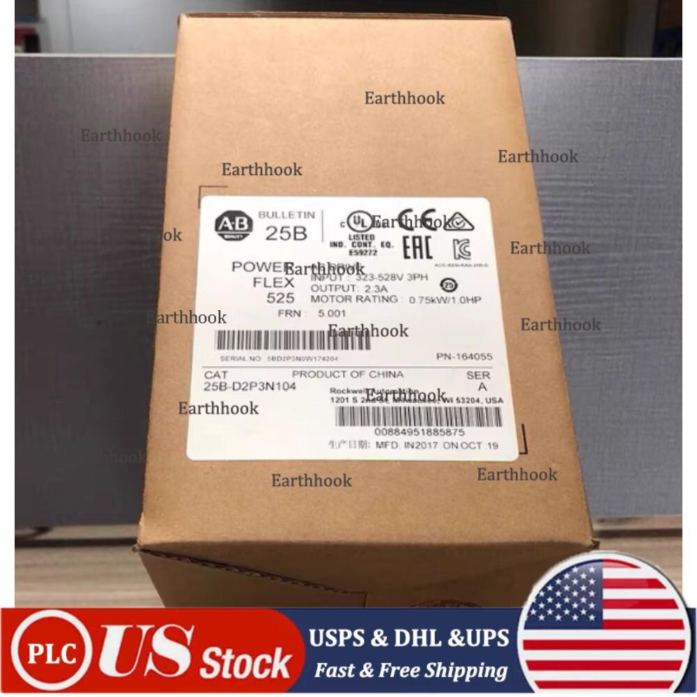 Brand New AB 25B-D2P3N104 PowerFlex 525 AC Drive Factory seal US Free Tax
