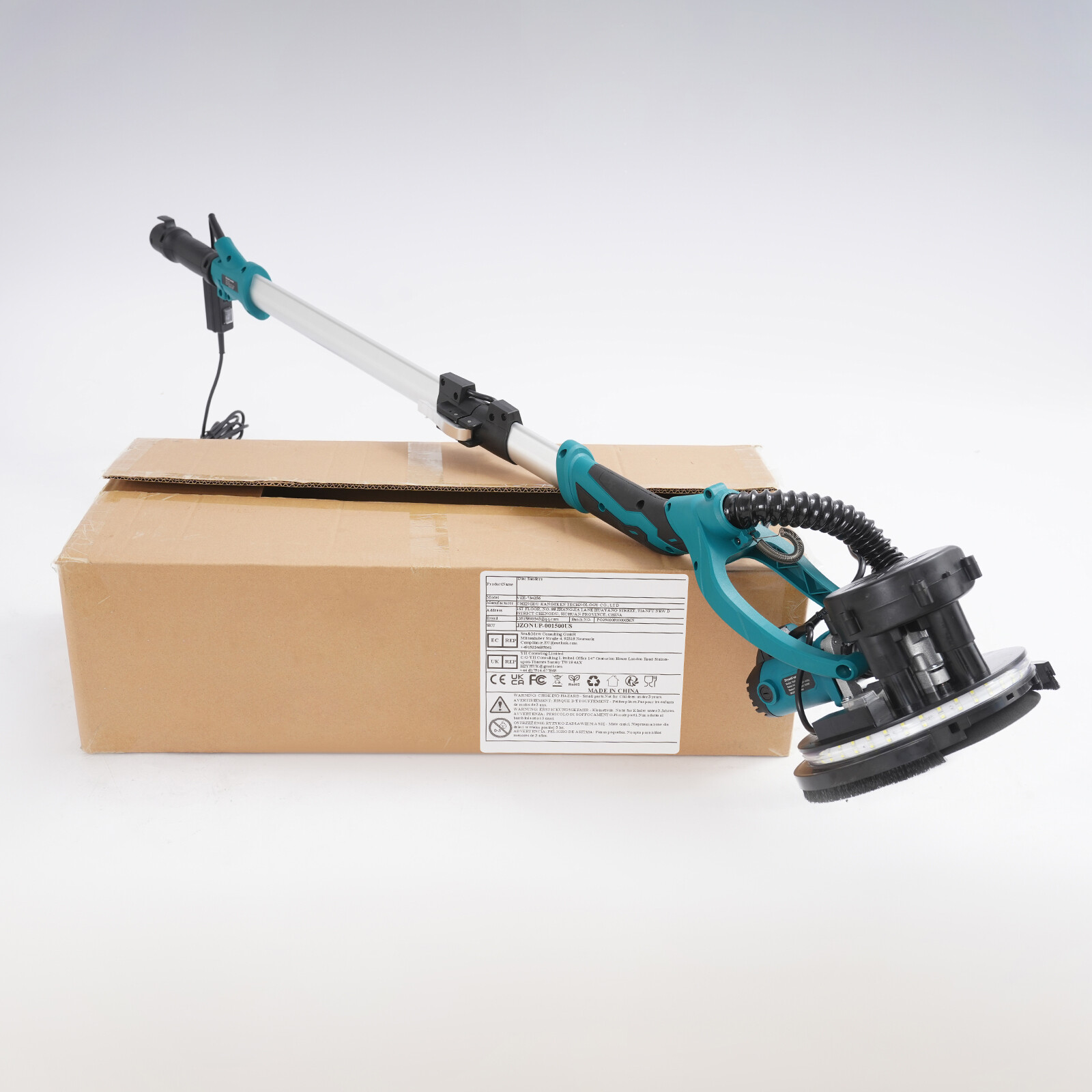 Electric Ceiling Wall Sander with Dust Collection Variable Speed Drywall Sander