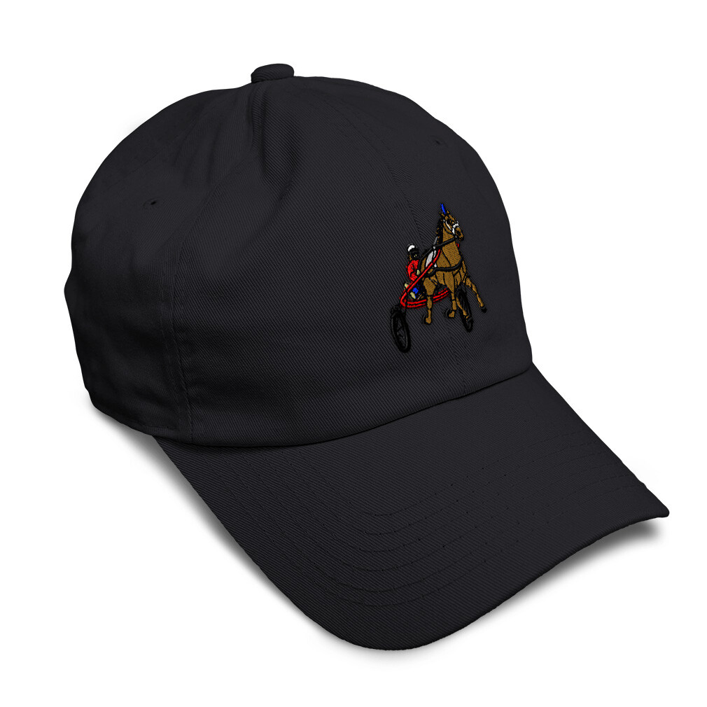 Soft Women Baseball Cap Western Farm Animal Horse Sulky Racer Dad Hats for Men
