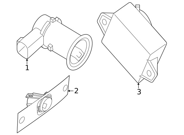 Genuine Nissan Blind Spot Detection System Warning Sensor 28533-9BU0E