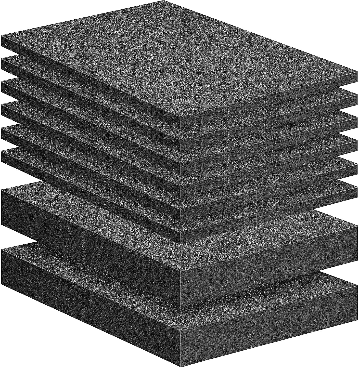 8 Pcs Polyurethane Foam Sheets- 2 Sizes Cuttable Foam Inserts for Cases- Packing