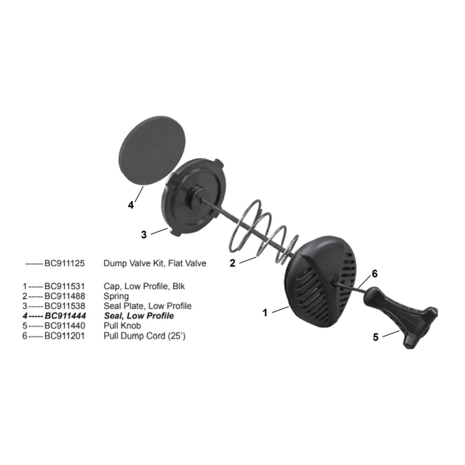 SF-1 TopDeal: AquaLung Quick Release / Relief Valve Kit Low Profile