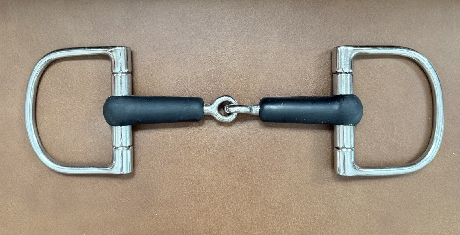 Centaur Joint Rubber Hunter Dee - Stainless Steel Horse Bit, Size: 5, 25, D ring