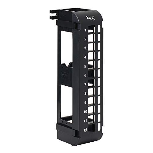ICC Blank Wall Mount Patch Panel, 12 Ports, Zero-U, HD Style (IC107BP12V)