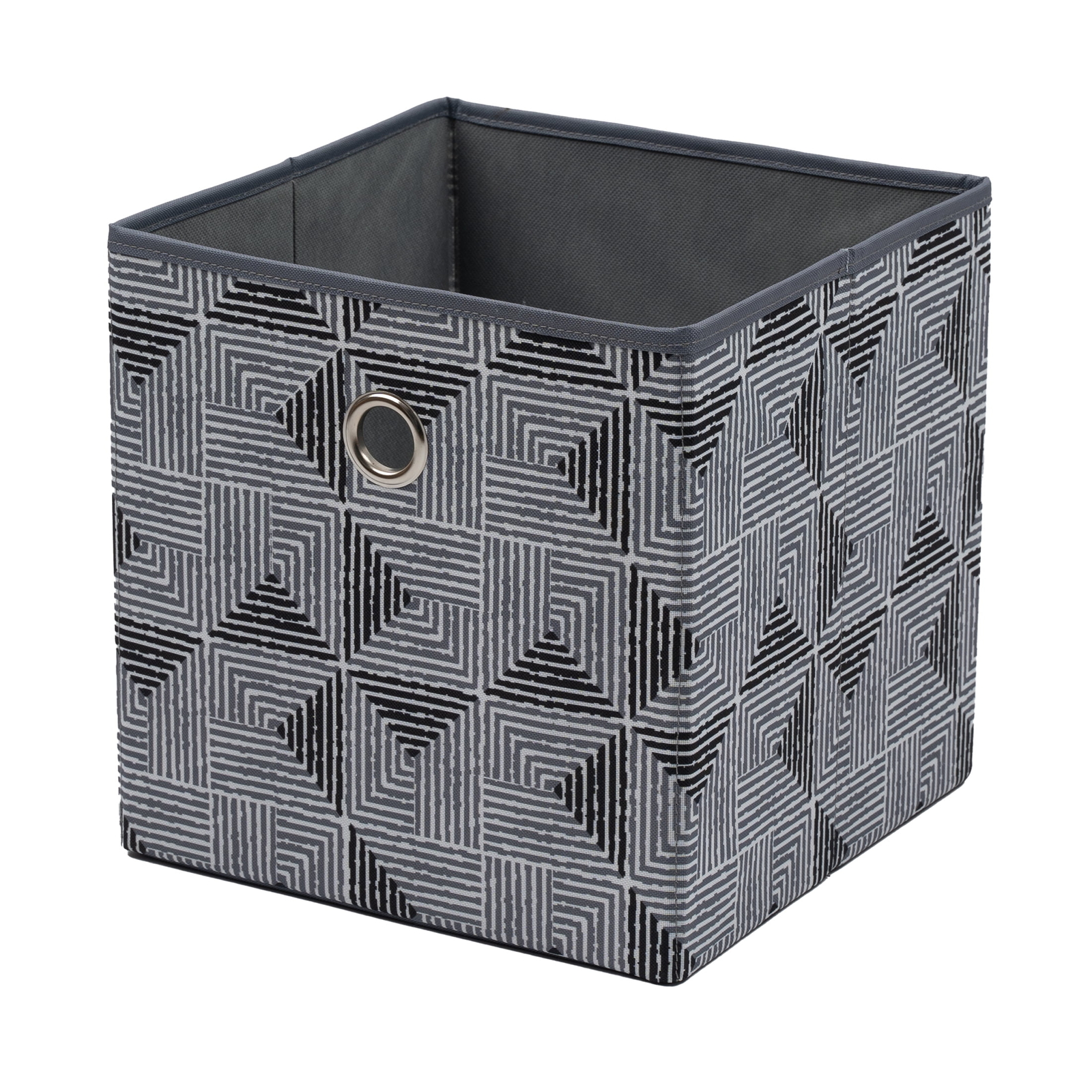 Collapsible Fabric Cube Storage Bins (10.5" x 10.5"), 4 Pack, Black