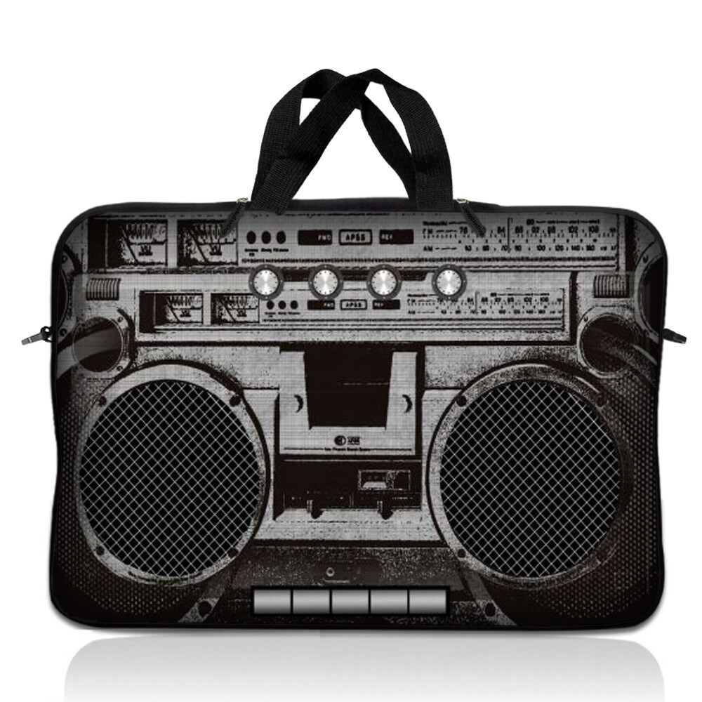 15" 15.6" Laptop Notebook Sleeve Bag Case w Handle Cassette Box Boom Player SD59