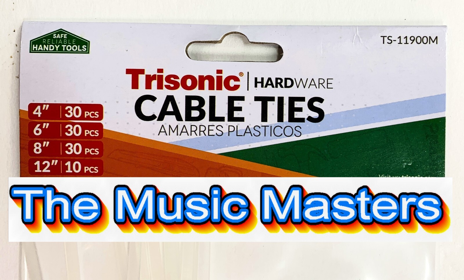 100 Assorted Colors 4, 6, 8, 12 inch Nylon Wire Cable Tie Wraps Straps Zip Ties