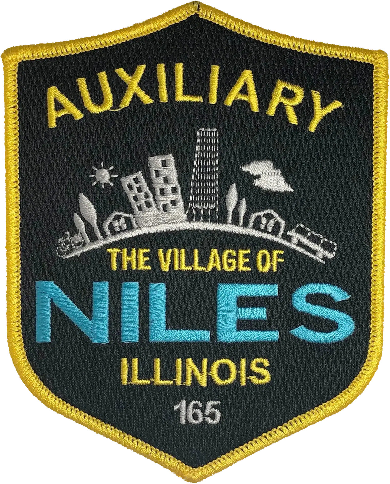 NILES POLICE DEPARTMENT SHOULDER PATCH: New Version Auxiliary Officer